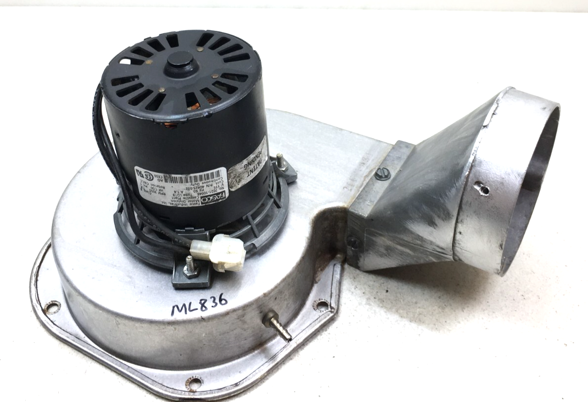 FASCO 7021-10046 Draft Inducer Blower Motor 40425-002 3000 RPM 115V used... - $119.00
