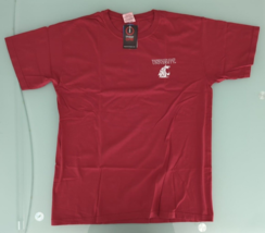 NCAA Washington State Cougars Simple Circle Comfort Color Short Sleeve T-Shirt L - £9.49 GBP