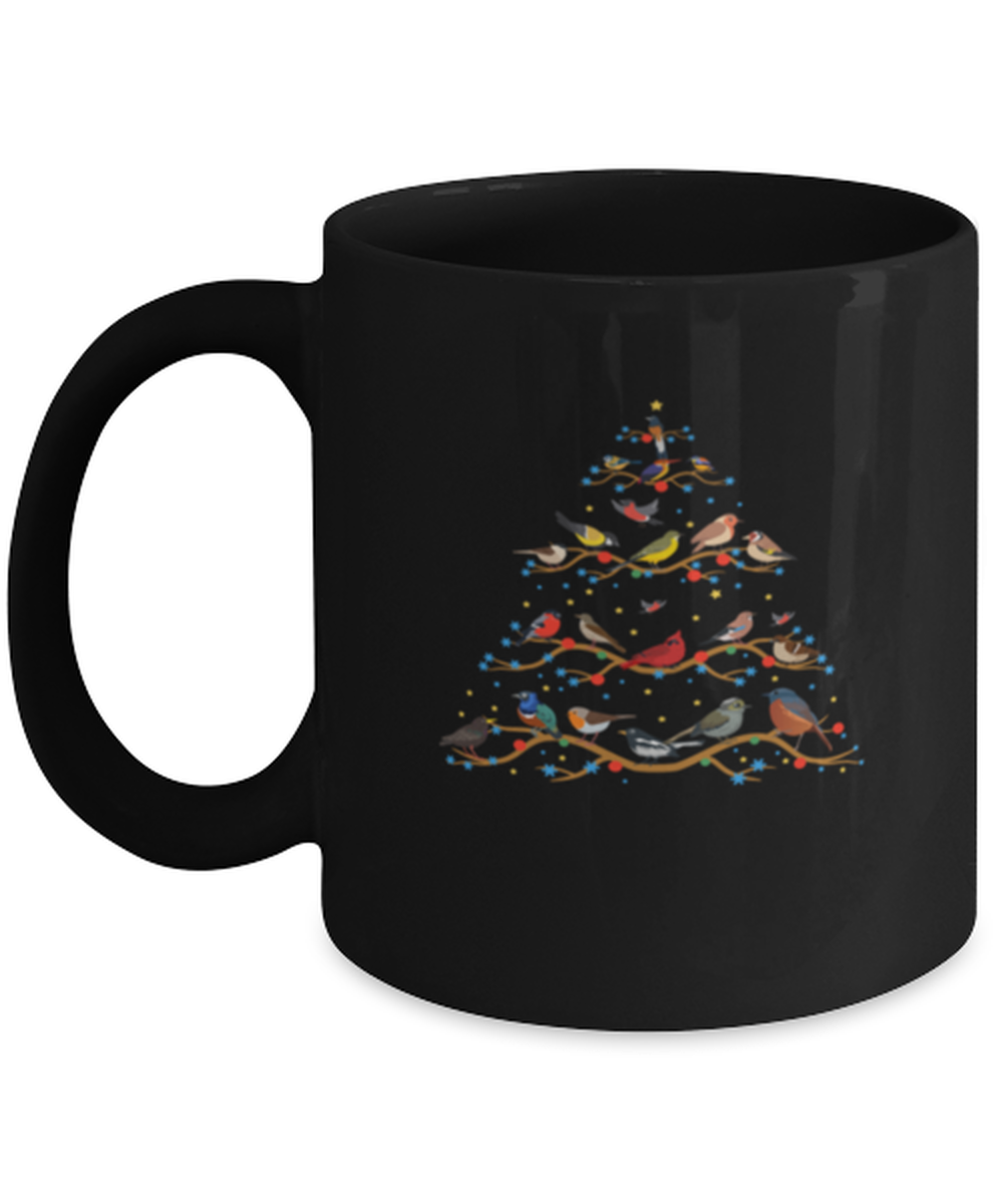 Coffee Mug Funny  Birds Christmas Tree  Birdkeeping Animals  - £16.06 GBP