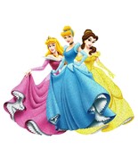 7X6&quot; Large Cinderella Belle Aurora glitter IRON On Heat TRANSFER Princes... - $12.34