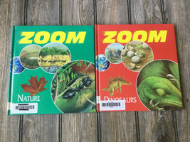 Lot of 2 Books by Nicholas Harris - Zoom: Nature &amp; Zoom: Dinosaurs - £7.42 GBP