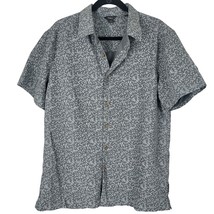Royal Robbins Button Front Shirt L Mens Standard Fit Short Sleeve Grey Soft - £14.64 GBP