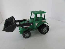 SOMA 1998 MIGHTY WHEELS DIECAST GREEN FRONT LOADER BLUE RIDGE FARM 8&quot; L17 - £4.33 GBP