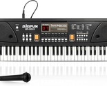 Beginner-Friendly Raimy Piano Keyboard: 61 Keys Portable Electronic Digital - $55.99