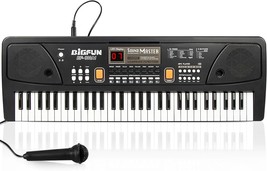 Beginner-Friendly Raimy Piano Keyboard: 61 Keys Portable Electronic Digital - £43.73 GBP
