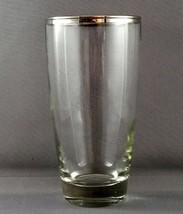 Libbey 3003-15 Tumbler Clear w Platinum Rim 12 oz Highball Glass Cooler - £9.63 GBP