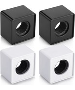 Facmogu 4Pcs Black And White Microphone Flag Station, Sq\. Cube Shaped Foam - $38.93