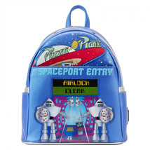 Toy Story Pizza Planet Spaceport Entry Mini Backpack By Loungefly Blue - £49.36 GBP