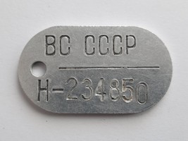 USSR - Original Soviet Russian Army Soldier Dog Tag ID Number Token #04 - £7.47 GBP