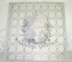 VINTAGE SOVANNERI SPECIALE METAL SIGN- “HELIOTROPE,FRENCH LILAC,No.124”B... - £7.80 GBP