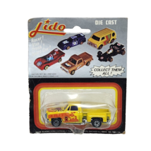 VINTAGE 1970&#39;s LIDO DIE CAST METAL YELLOW PICKUP TRUCK NEW IN PACKAGE HO... - $33.25