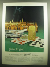 1957 Zippo Slim-Lighter Advertisement - Glamor to give! - £14.54 GBP