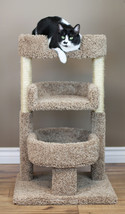 Premier Round 33&quot; Tall Triple Cat Perch - Free Shipping In The United States - £121.03 GBP