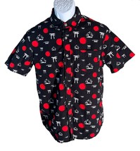 VSTR Premium Shirt Mens Small Japan Sumo Black Red Button Up Short Sleev... - $19.34