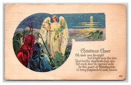 Christmas Cheer Poem Angel Three Wise Men North Star UNP DB Postcard Y9 - £3.12 GBP