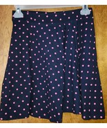 So Navy Blue &amp; Pink Poka Dots Mini Skirt Size Medium Never Worn - €5,20 EUR