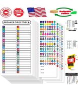 Durable Tear-Resistant Electrical Box Labels - 16 Sheet Set with Custom ... - $227.90 MXN