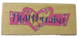 Heartbreaker Rubber Stamp Valentine Heart by Me &amp; My Big Ideas MRS10617 2-7/8&quot; - £2.00 GBP