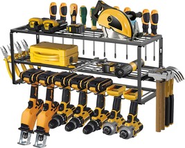 Power Tool Organizer, Garage Organization with 7 Drill Holders, Amoowis Tool Box - £62.26 GBP