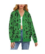 Women&#39;s Riddler Riddle Green Questions Cardigan (Size S-4XL) - $65.20 CAD+