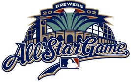 2002 MLB OLD VINTAGE ALL STAR LOGO ON METAL SIGN 12X8IN RARE 3 - $34.72 CAD