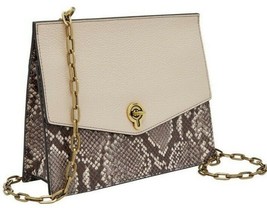 Fossil Stevie Crossbody Taupe Snake Leather Python SHB2496889 NWT $138 FS - $69.28