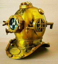Antique marine Scuba Lens Diving helmet Full size Decorative diving helmet - £169.36 GBP