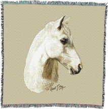 Welsh Pony Blanket by Robert May - Equestrian Gift for Horse Lovers - Lap, 54x54 - £62.19 GBP
