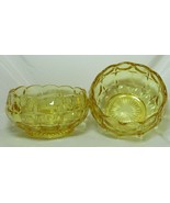2 Indiana Glass Tiara Yellow Constellation Nut Fruit Candy Serving Bowls... - £19.65 GBP