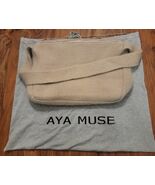 Aya Muse Cashmere Silk Zippered Shoulder Bag Tote, MSRP $1,140, Oat - $4,147.86 MXN