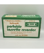 Realistic Portable Cassette Tape Recorder CTR-41 With Original Box - £19.72 GBP