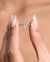 1.50 Cts Engagement Ring Oval Cut D/VVS2 Lab Grown IGI Certified Diamond... - $16,562.22 MXN