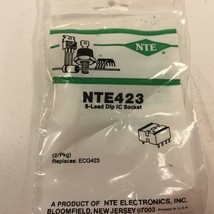 (22) NTE423 Socket for 8 Lead DIP Type Package - Lot of 22 - £23.66 GBP