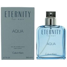 Eternity Aqua by Calvin Klein, 6.7 oz Eau De Toilette Spray for Men - £58.44 GBP