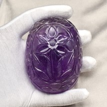 Vintage Natural Amethyst Engraved 1940 Ct 90x69mm Oval Gemstone Collecto... - £11,547.66 GBP