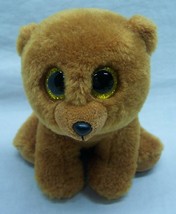 Ty Velvety Soft Brownie The Bear W/ Big Eyes 6&quot; Plush Stuffed Animal Toy - £11.86 GBP