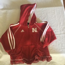 Adidas NCAA Nebraska jacket Size 24 Mo ruffles red - £11.02 GBP