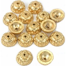 Bali Rope Bead End Caps Gold Plate Part 9.5mm Approx 14 - £5.79 GBP