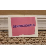 Generationals Pink Sticker 3&#39;&#39; x 4&#39;&#39; Indie Band Indie Rock - €4,94 EUR