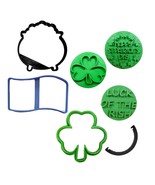 St Patricks Day Set Of 7 Cookie Stamps And Cookie Cutters Made In USA PR... - $308.06 MXN