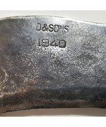 Antique Large &amp; Heavy Signed D&amp;SONS 1940 Fascine Knife Axe Machete Woode... - $2,611.23 MXN