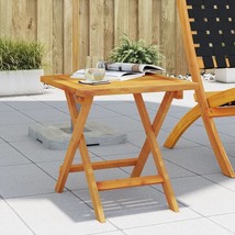  Garden Side Table Brown Solid Acacia wood Small Decorative Inlays - $107.49
