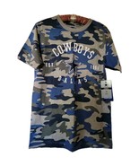 Starter Men&#39;s Dallas Cowboys NFL Gridiron Blue Camo T-Shirt Small - $401.67 MXN