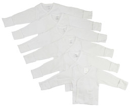 Unisex 100% Cotton Preemie Long Sleeve Side Snap With Mitten 6 Packcuff ... - £25.08 GBP