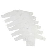 Unisex 100% Cotton Preemie Long Sleeve Side Snap With Mitten 6 Packcuff ... - £25.26 GBP