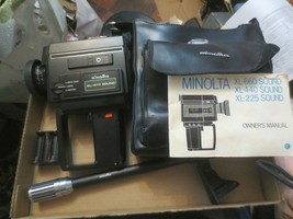 Minolta XL-440 Sound Super 8 Movie Camera 8.5-34mm Lens Microphone instructions - £37.36 GBP