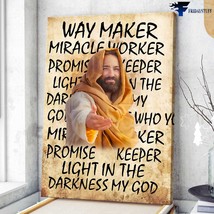 God Poster Believe In God Way Maker Miracle Worker Promise Keeprt Light In The D - £12.78 GBP