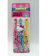 HELLO KITTY Child Soft. A Pack of 3 Toothbrush Set Firefly BRAND NEW SEA... - $12.15 CAD