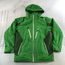 Columbia Jacke Herren M Grün M Gewicht mit Kapuze Hoher Kragen Reißversc... - £22.24 GBP