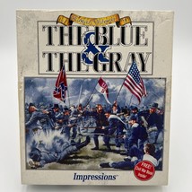 The Blue and The Gray Civil War PC Game 1993 3.5&quot; Disk &amp; Book Edward Grabowski - £8.30 GBP